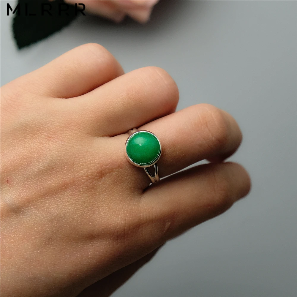 Vintage Classic Natural Stones Jewelry Simply Green Emeralds Charms Rings Copper | Украшения и аксессуары