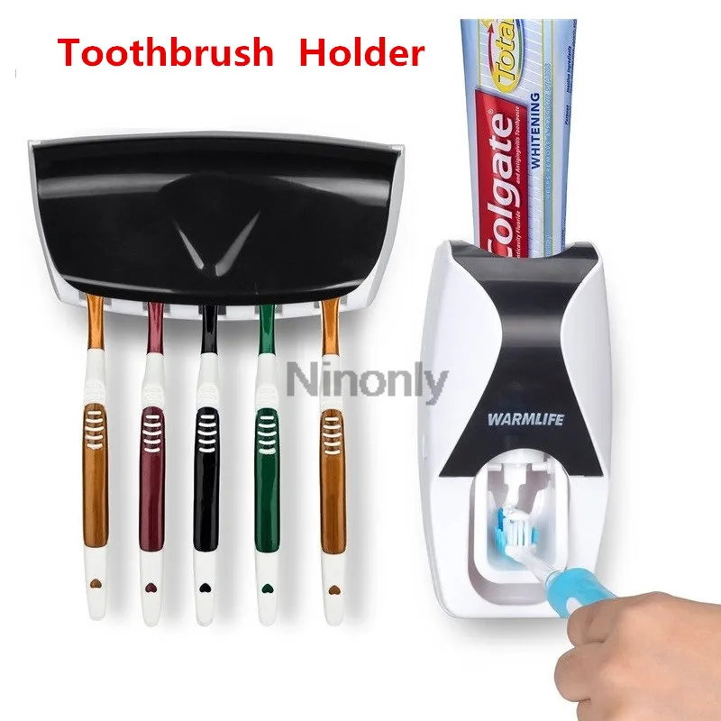 Креативный Автоматический Диспенсер зубной пасты стойка для щетки набор отжима