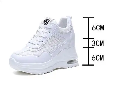 New Casual High Platform Shoes Women Breathable Height Increasing Shoes 9CM Thick Sole Trainers Sneakers Woman Deportivas Mujer
New Casual High Platform Shoes Women Breathable Height Increasing Shoes 9CM Thick Sole Trainers Sneakers Woman Deportivas Mujer