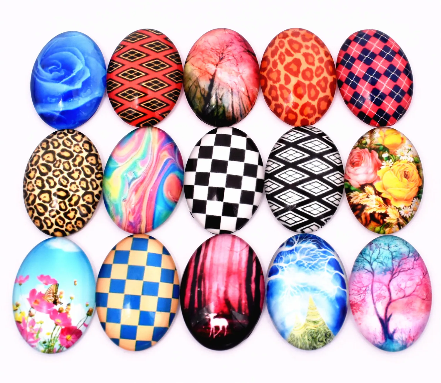 10pcs/lot 18x25mm Oval Photo Glass Cabochon Mixed Patterns Fit Pendant Base Setting for Flat Back Jewelry Embellishment-C1-09
10pcs/lot 18x25mm Oval Photo Glass Cabochon Mixed Patterns Fit Pendant Base Setting for Flat Back Jewelry Embellishment-C1-09