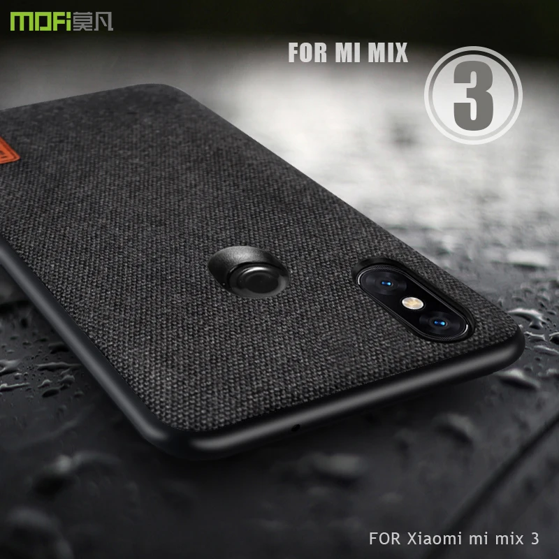 Чехол для mi mix 3 чехол MOFI Xiaomi Mi Mix тканевый мягкий из ТПУ с полным покрытием матовый