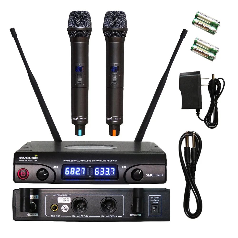 STARAUDIO Pair 15" Active 4000W Powered PA Audio Speakers DJ KTV Stage Stands 2 Channel UHF Wireless Handheld Microphone SHD-15
STARAUDIO Pair 15" Active 4000W Powered PA Audio Speakers DJ KTV Stage Stands 2 Channel UHF Wireless Handheld Microphone SHD-15