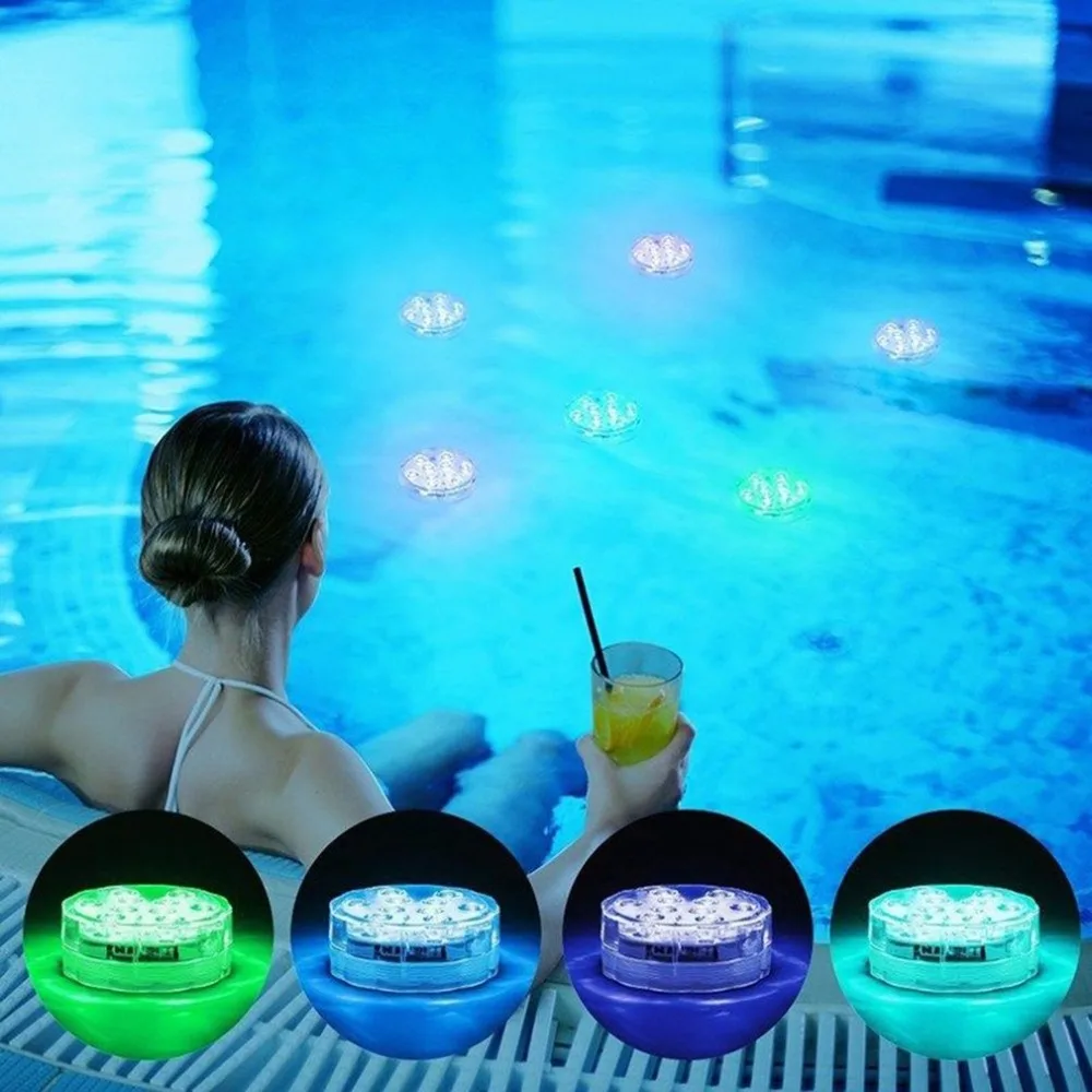 Плавательный бассейн свет ip68 piscine с пультом дистанционного управления RGB