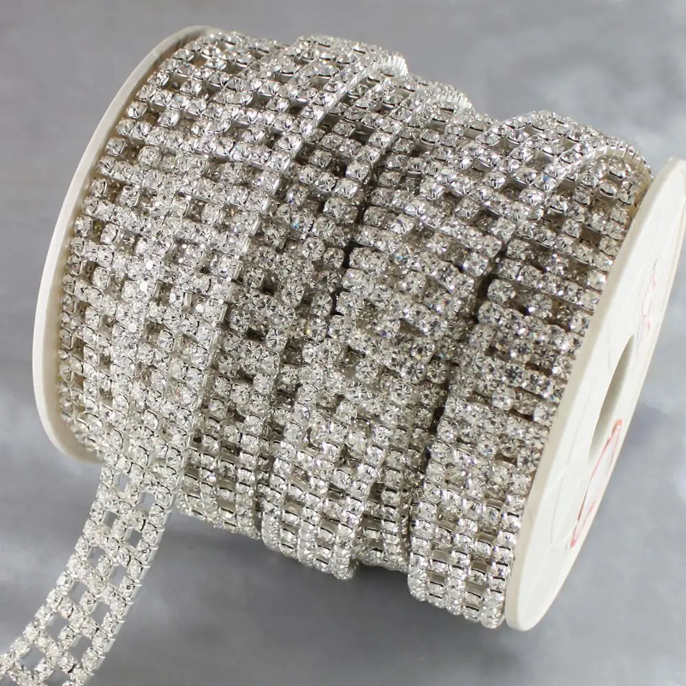 5Yards Shinny Stones Glass Rhinestone Close Chain Trim Sewing Craft DIY Chain Dress Decorations
5Yards Shinny Stones Glass Rhinestone Close Chain Trim Sewing Craft DIY Chain Dress Decorations