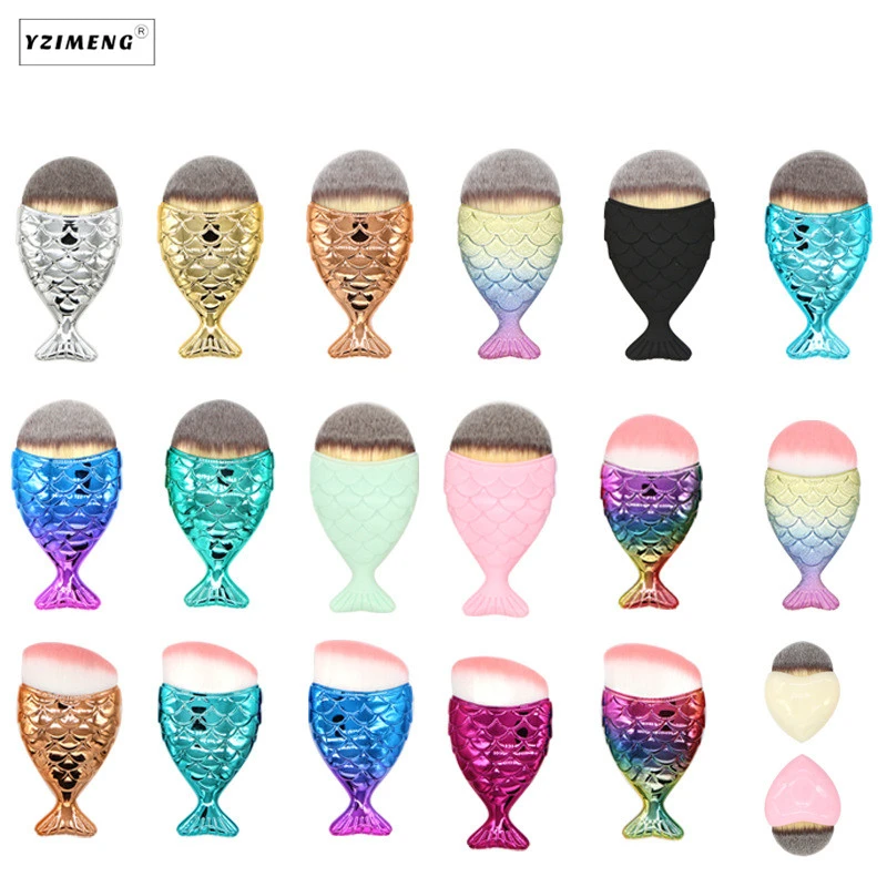 Fish Tail Makeup Brush Foundation Powder Brush Professional Make Up Blush Brush Mermaid Face Beauty Cosmetic Kit Tool 19 Colors
Fish Tail Makeup Brush Foundation Powder Brush Professional Make Up Blush Brush Mermaid Face Beauty Cosmetic Kit Tool 19 Colors