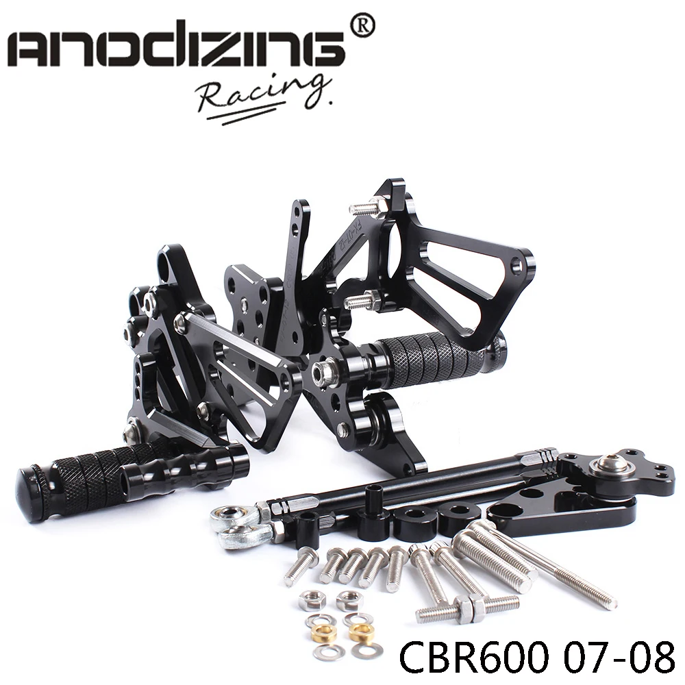 Full CNC Aluminum Motorcycle Adjustable Rearsets Rear Sets Foot Pegs For HONDA CBR600RR 2007-2008
Full CNC Aluminum Motorcycle Adjustable Rearsets Rear Sets Foot Pegs For HONDA CBR600RR 2007-2008