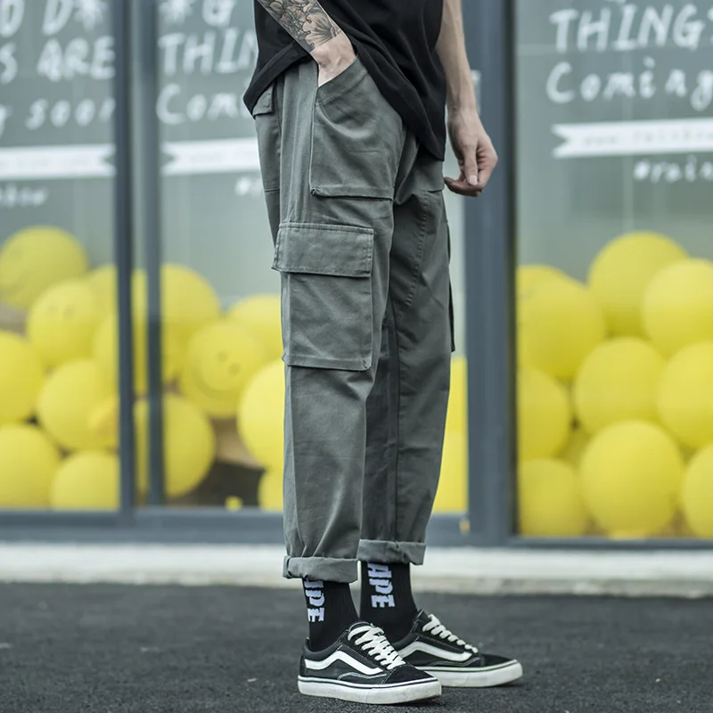 Fashion Overalls Pants Men tide brand loose multi-pocket ulzzang straight casual pants ins men pants joggers sweatpants
Fashion Overalls Pants Men tide brand loose multi-pocket ulzzang straight casual pants ins men pants joggers sweatpants