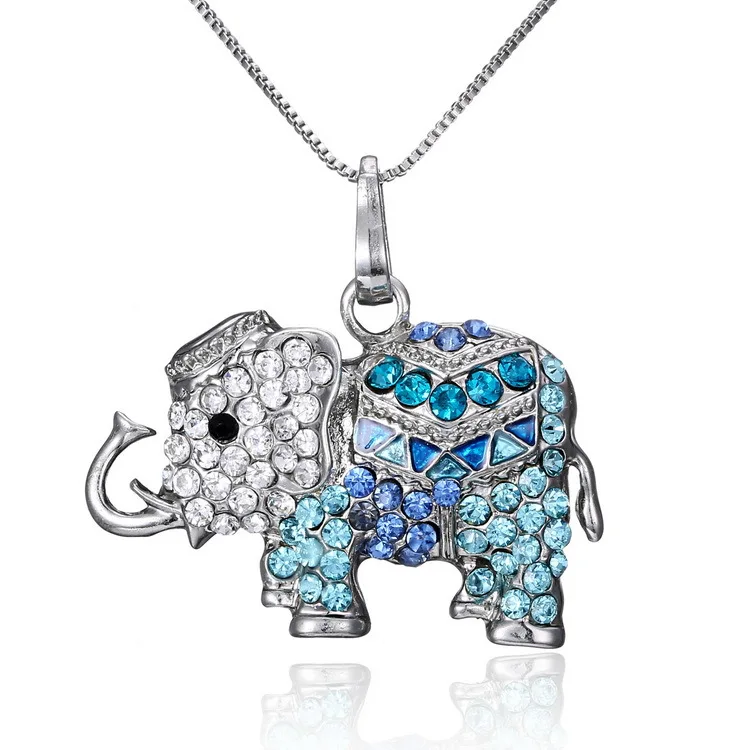 Elephant crystal pendant necklace with a necklace of men and women in fashion necklace. Wholesale
Elephant crystal pendant necklace with a necklace of men and women in fashion necklace. Wholesale