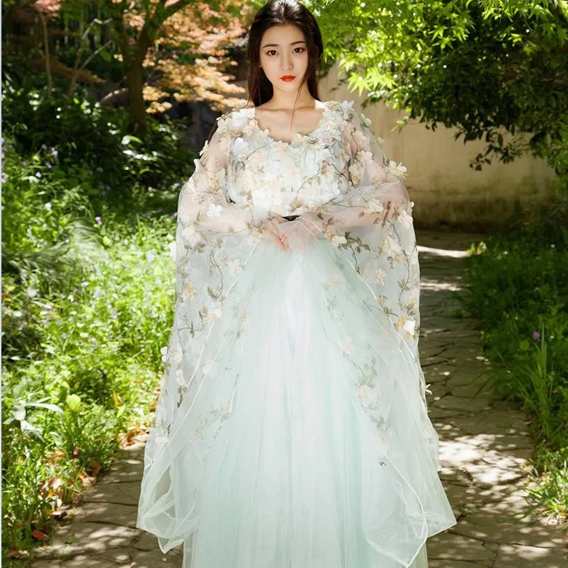 Fairy Tale Cosplay Hanfu Chinese ancient Costumes Women Adult Princess Dresses Party Fancy Girls Flower Long Dress
Fairy Tale Cosplay Hanfu Chinese ancient Costumes Women Adult Princess Dresses Party Fancy Girls Flower Long Dress