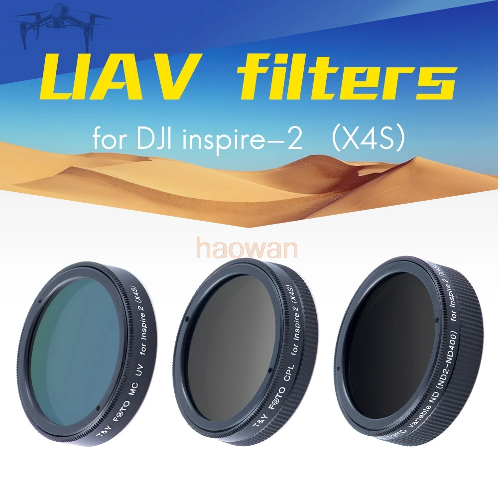 wtianya cpl+mcuv+variable nd ND2-ND400 Lens Filter kit Protector for DJI insprise 2 X4S/advance insprise2 camera
wtianya cpl+mcuv+variable nd ND2-ND400 Lens Filter kit Protector for DJI insprise 2 X4S/advance insprise2 camera
