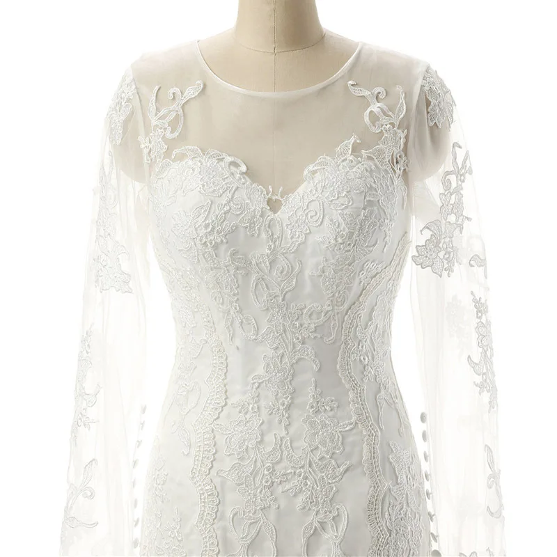 New Arrival Long sleeve Wedding dress 2021 vestido de noiva casamento Mermaid Wedding gown Robe de mariee bridal dress
New Arrival Long sleeve Wedding dress 2021 vestido de noiva casamento Mermaid Wedding gown Robe de mariee bridal dress