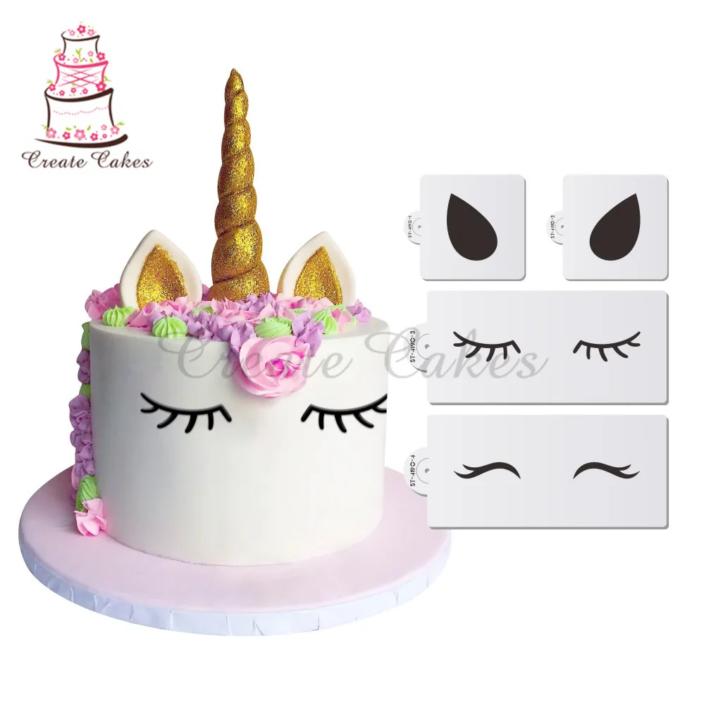 Unicorn Eyes & Ears Decorating Cookie Stencil Set, Stencil for Cupcake decorating,Stencil Set, Fondant Cake Decorations
Unicorn Eyes & Ears Decorating Cookie Stencil Set, Stencil for Cupcake decorating,Stencil Set, Fondant Cake Decorations
