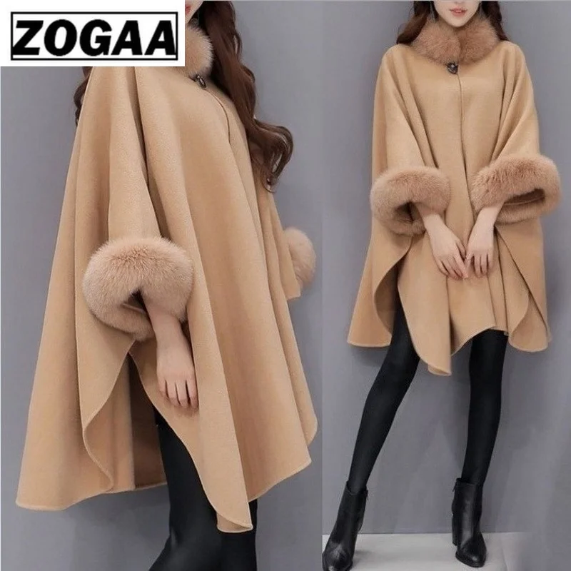 Женское пальто с искусственным мехом модное зимнее и весеннее меховым
