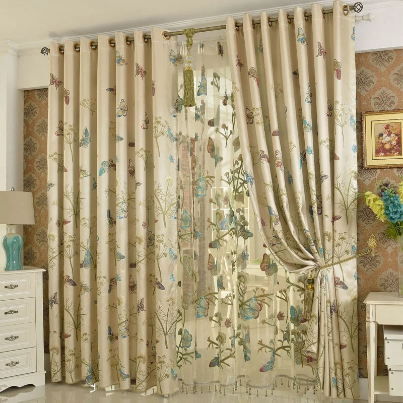 Embroidery Butterfly Luxury European-style Jacquard Window Shading 90% Blackout Curtains2015 New Arrival
Embroidery Butterfly Luxury European-style Jacquard Window Shading 90% Blackout Curtains2015 New Arrival