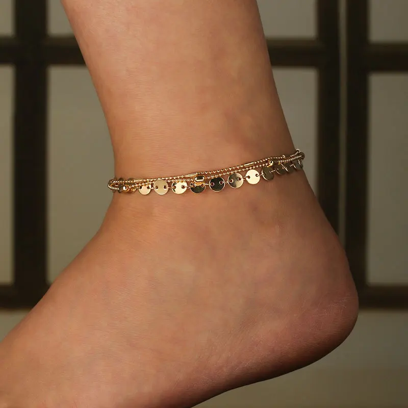 12 Pieces/Lot Multilayer Ankle Bracelet On The Leg Anklets For Women Beach Sandals Charm Jewelry Flash Sequins Chain Anklet
12 Pieces/Lot Multilayer Ankle Bracelet On The Leg Anklets For Women Beach Sandals Charm Jewelry Flash Sequins Chain Anklet