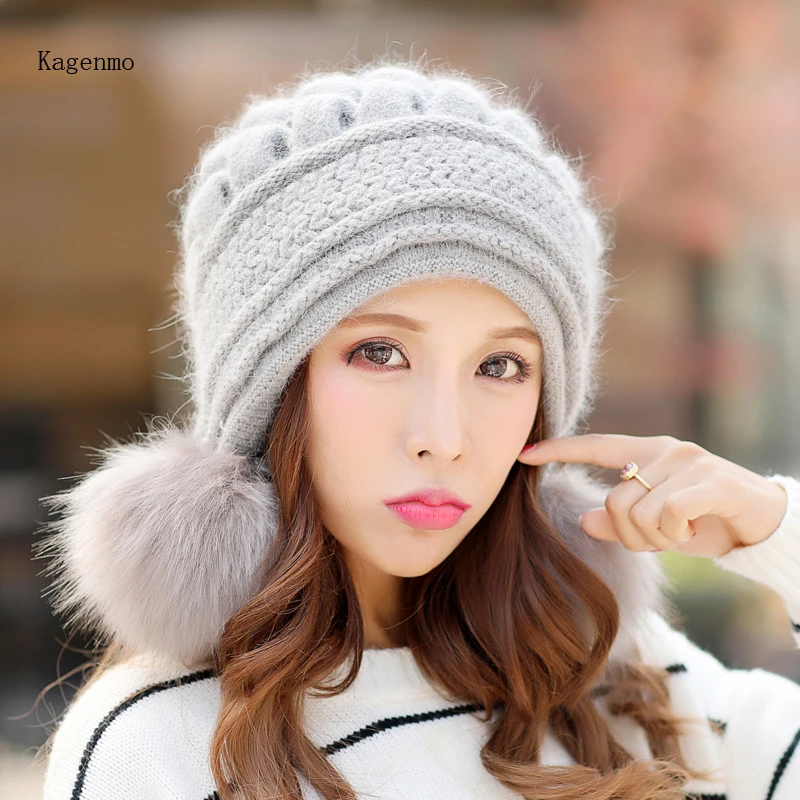 Kagenmo Fashion Outdoor Warm Rabbit Women Hat Thick Fur Lady Bomber Hat Ear Protection Breathable Winter Cap Knitting
Kagenmo Fashion Outdoor Warm Rabbit Women Hat Thick Fur Lady Bomber Hat Ear Protection Breathable Winter Cap Knitting