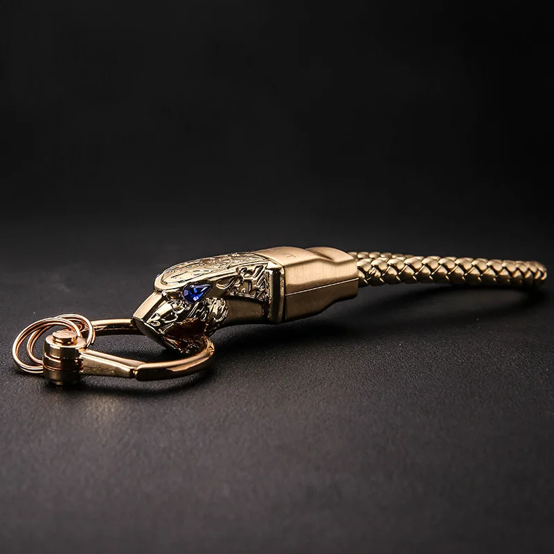 Men Top Leopard head Key Chain Women New PU leather Durable Car Key Ring can 360 degree and Separate your home and office keys
Men Top Leopard head Key Chain Women New PU leather Durable Car Key Ring can 360 degree and Separate your home and office keys