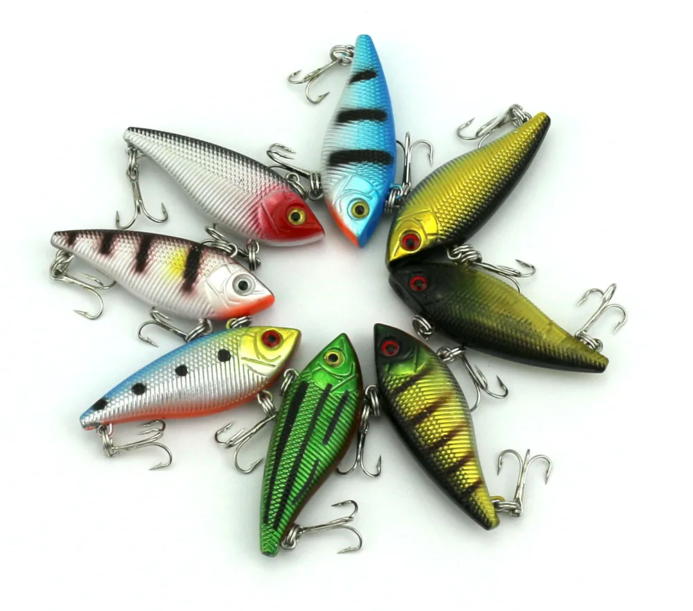 VIB Plastic Hard Bait Fishing Lure 5cm 6g 8# Hooks 2 Hooks Isca Artificial 3D Crank Lure Fresh Water 200pcs Carp Fishing Tackle
VIB Plastic Hard Bait Fishing Lure 5cm 6g 8# Hooks 2 Hooks Isca Artificial 3D Crank Lure Fresh Water 200pcs Carp Fishing Tackle