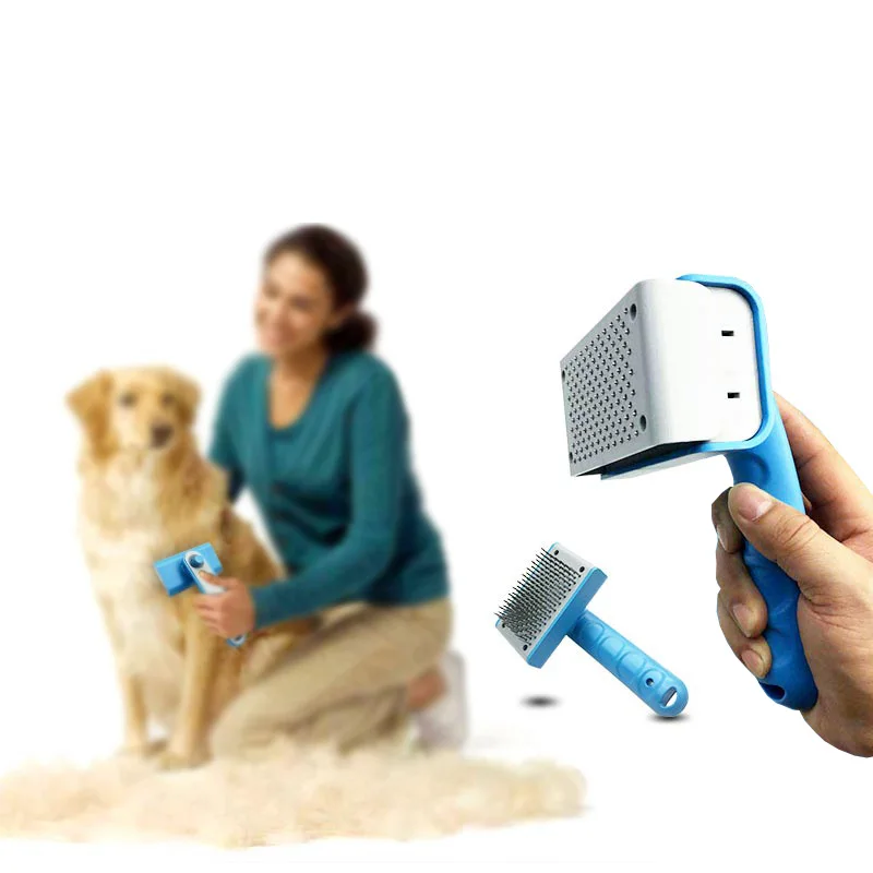 PUGGA Dog Combs Hair Removal Comb Brush Stainless Steel Needle Dog Cat Grooming Tools Pet Grooming Accessories
PUGGA Dog Combs Hair Removal Comb Brush Stainless Steel Needle Dog Cat Grooming Tools Pet Grooming Accessories