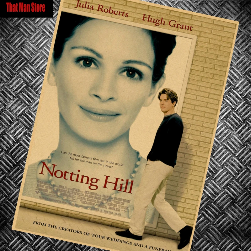 Винтажный Классический постер из крафт бумаги Julia Roberts Notting Mountain core настенные