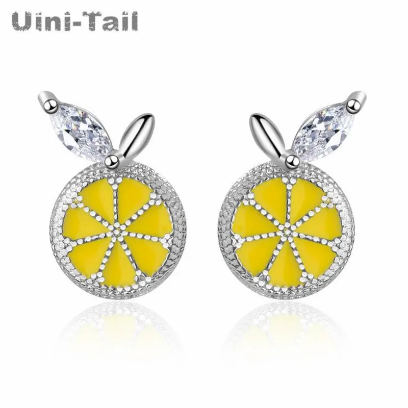 Женские серьги с лимонами Uini-Tail, серьги из стерлингового серебра 925 пробы с фруктовым дизайном, ED303
Женские серьги с лимонами Uini-Tail, серьги из стерлингового серебра 925 пробы с фруктовым дизайном, ED303
