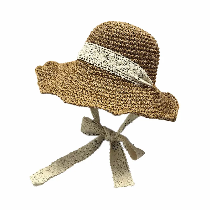 Hand made lace Women Straw Hats Summer Sun Hats For Female Girls Beach Hats Fashion Long Ribbon Sunscreen Cap Visor
Hand made lace Women Straw Hats Summer Sun Hats For Female Girls Beach Hats Fashion Long Ribbon Sunscreen Cap Visor