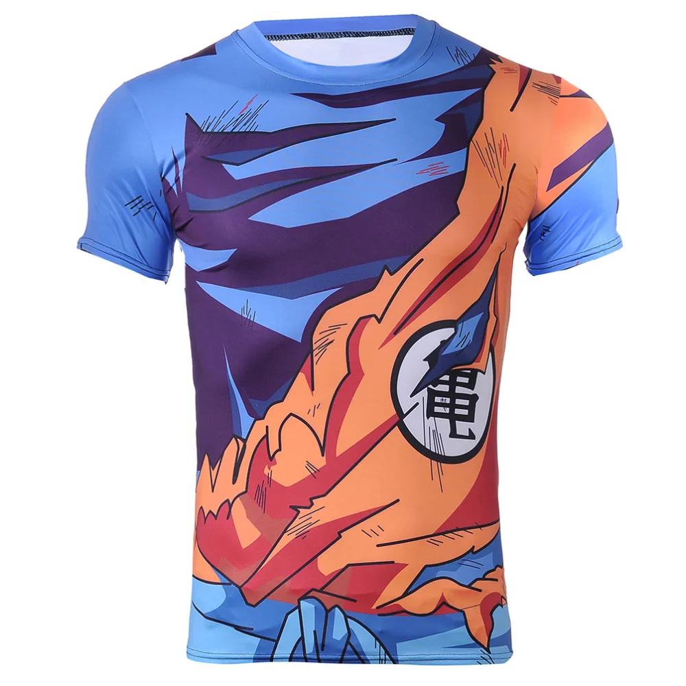 Новая футболка с 3D принтом супергероя героями мультфильма Драконий жемчуг Vegeta Kaka