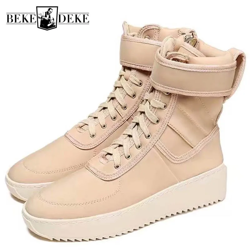 High Street Military Sneakers Boots Men Top Quality Leather Platform Lace Up Zipper Ankle Boots Fashion Hip Hop Shoes Plus Size
High Street Military Sneakers Boots Men Top Quality Leather Platform Lace Up Zipper Ankle Boots Fashion Hip Hop Shoes Plus Size