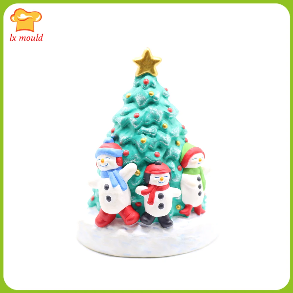 LXYY New 3D Doll Christmas Tree Silicone Molds Chocolate Polymer Soap Candle Mould
LXYY New 3D Doll Christmas Tree Silicone Molds Chocolate Polymer Soap Candle Mould