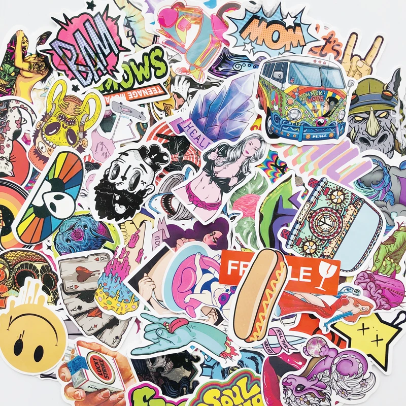 100pcs Cute Kawaii Cartoon Graffiti Sticker Suitcase Laptop Guitar Luggage Bicycle Waterproof PVC Car Sticker Gift for Children
100pcs Cute Kawaii Cartoon Graffiti Sticker Suitcase Laptop Guitar Luggage Bicycle Waterproof PVC Car Sticker Gift for Children