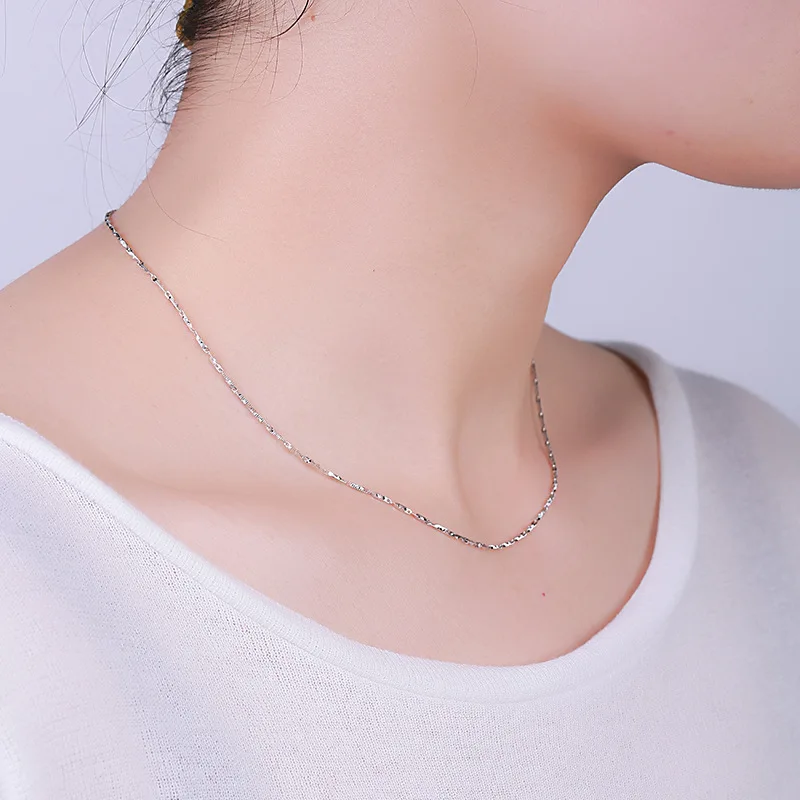 Sterling Silver Necklace for Women Seed Chain Engraved Stripe 16inches Chain Necklace Popular 925 Silver Girl Necklace Jewelry
Sterling Silver Necklace for Women Seed Chain Engraved Stripe 16inches Chain Necklace Popular 925 Silver Girl Necklace Jewelry