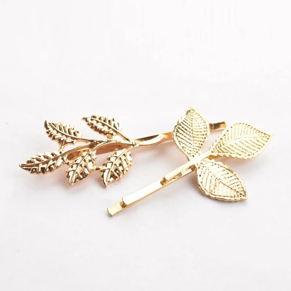 2PCS Gold Leaf Hair Cuff Clip Jewelry Hairpin New Fashion Women Lady Sweet Style Elegant Barrette Hairpins Girls Accessories
2PCS Gold Leaf Hair Cuff Clip Jewelry Hairpin New Fashion Women Lady Sweet Style Elegant Barrette Hairpins Girls Accessories