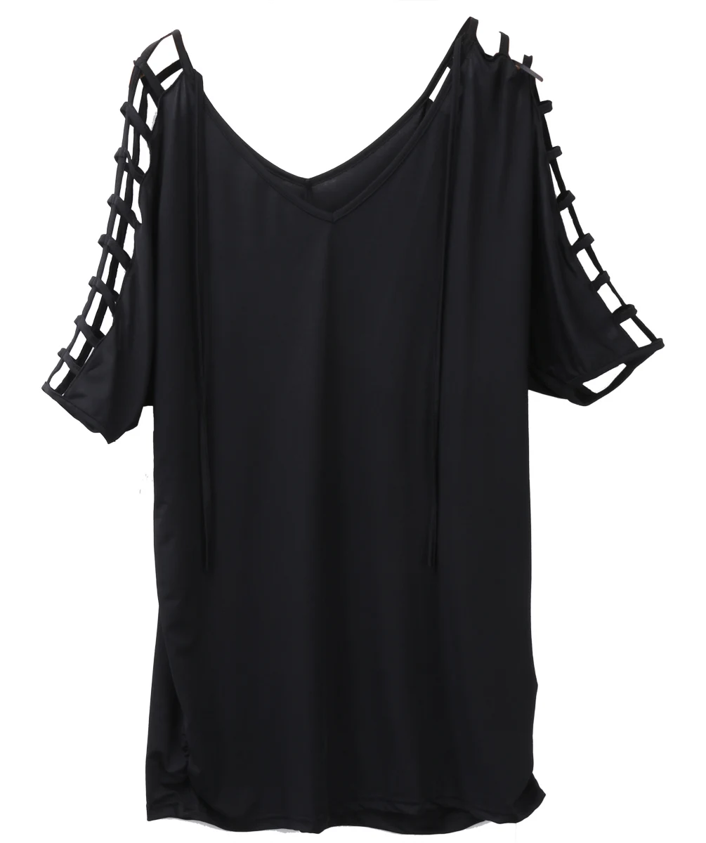 Womens Plus Size Blouses and Shirts Ladies Beachwear Bikini Cover Up Clothes Black Loose Beach Shirts
Womens Plus Size Blouses and Shirts Ladies Beachwear Bikini Cover Up Clothes Black Loose Beach Shirts