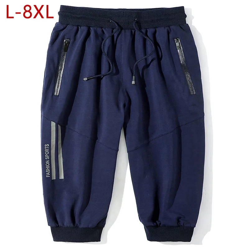 Plus Size L-8XL Casual Mens Harem Pants Black Solid Male Calf Length Pants Summer Breathable Cotton Track Pants for Men
Plus Size L-8XL Casual Mens Harem Pants Black Solid Male Calf Length Pants Summer Breathable Cotton Track Pants for Men