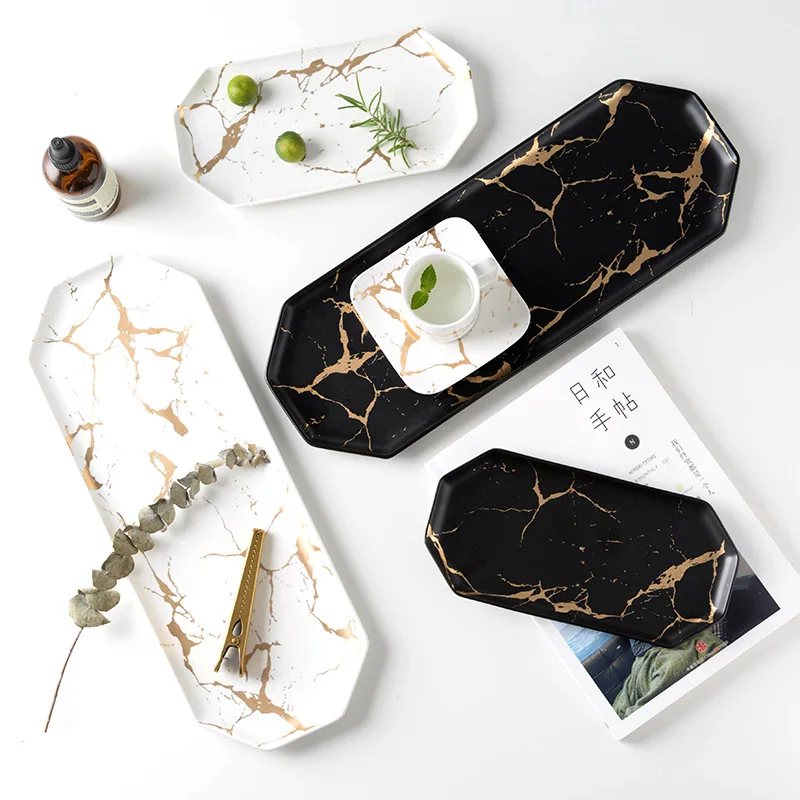 Nordic Gold Plated Storage Trays Dinner Plate Dish Set Ceramic Steak Home Tableware Dessert Salad Cake Tray Kitchen Food Dishes
Nordic Gold Plated Storage Trays Dinner Plate Dish Set Ceramic Steak Home Tableware Dessert Salad Cake Tray Kitchen Food Dishes