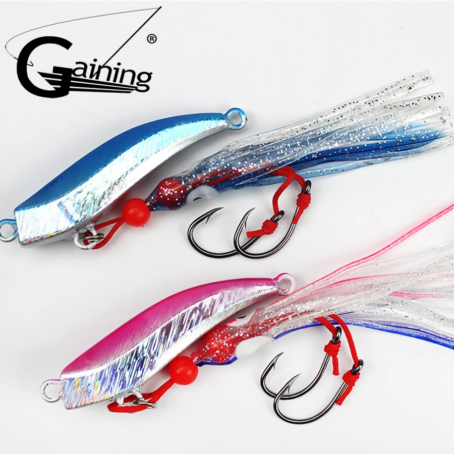 1pcs Octopus Fishing Lures 80g 100g Jig Slow Jig Bottom Ship Lures Metal and Octopus Skirt with Assist Hook Fishing Bait
1pcs Octopus Fishing Lures 80g 100g Jig Slow Jig Bottom Ship Lures Metal and Octopus Skirt with Assist Hook Fishing Bait