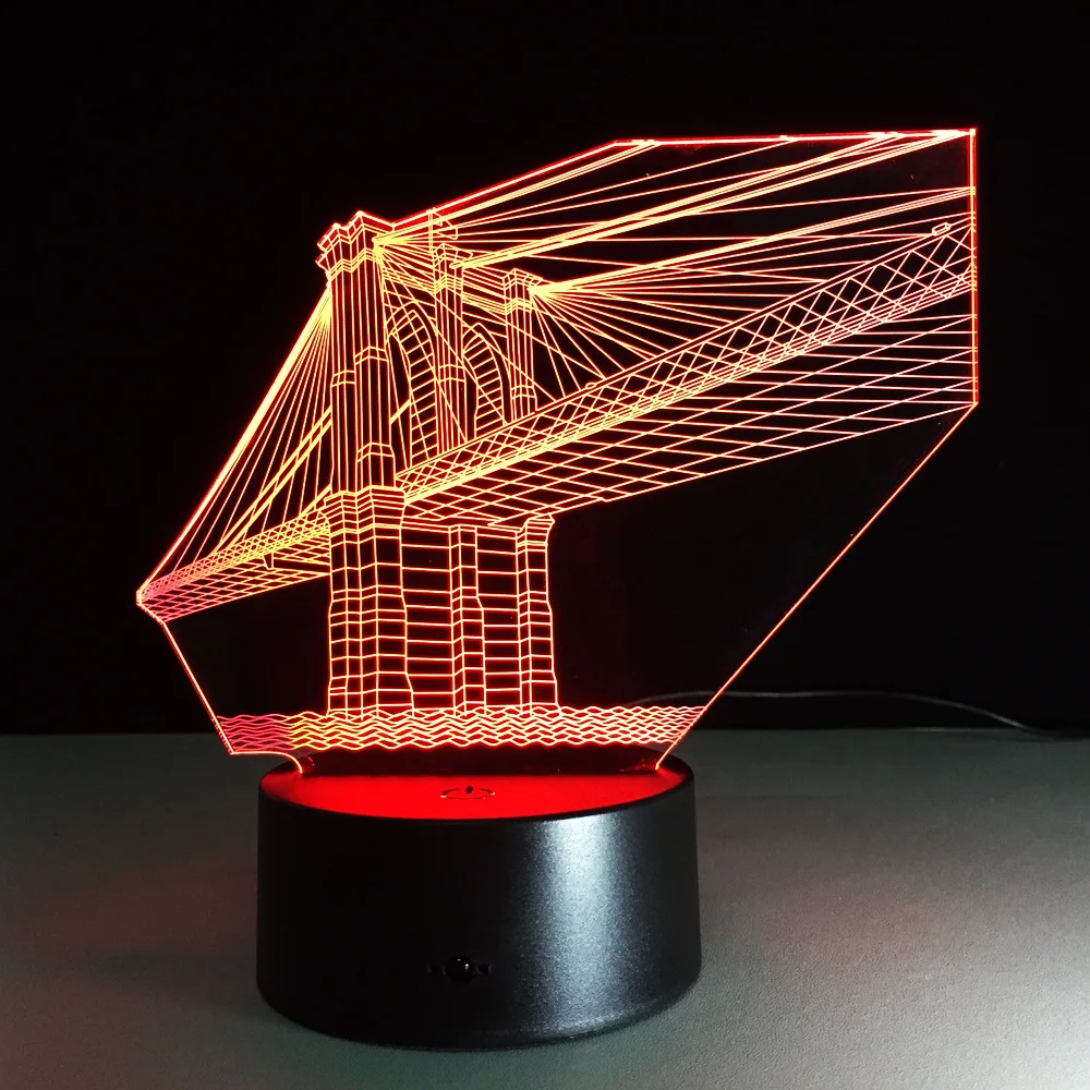 San Francisco Bridge 7 Colors Deco Lamp 3d Visual Led Night Lights For Kids Touch Usb Table Lampara Lampe Nightlight Sensor Lamp
San Francisco Bridge 7 Colors Deco Lamp 3d Visual Led Night Lights For Kids Touch Usb Table Lampara Lampe Nightlight Sensor Lamp