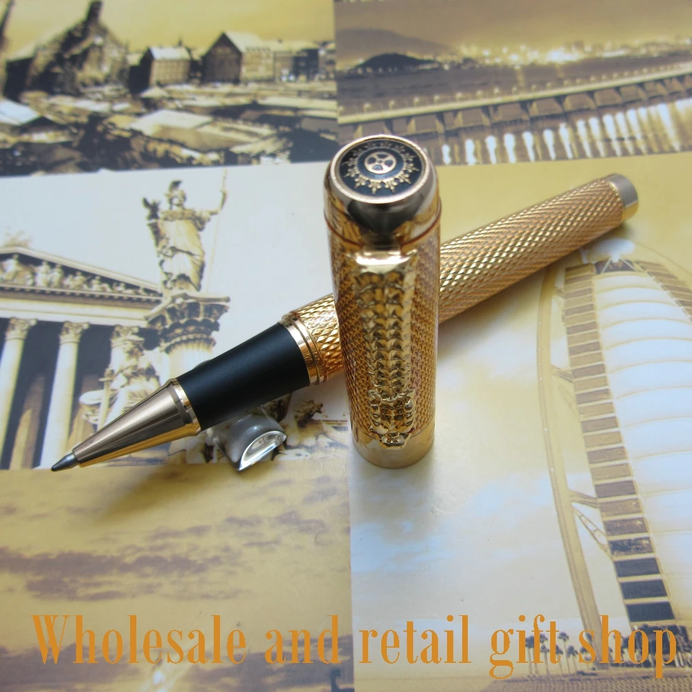 Wholesale Promotion JINHAO H800 Noblest Silver Carver Dragon Pen Metal Gift Roller ball Pen With pen bag
Wholesale Promotion JINHAO H800 Noblest Silver Carver Dragon Pen Metal Gift Roller ball Pen With pen bag