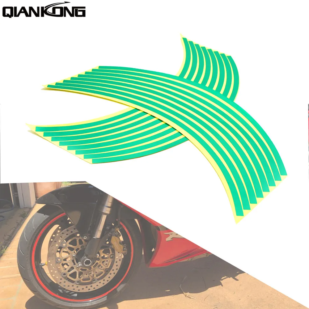 For KAWASAKI ER6N Z750 Z750R Z250 NINJA 250 300 Z1000 1000 Versys Motor sticker Colorful wheel stickers Reflective Rim Strip
For KAWASAKI ER6N Z750 Z750R Z250 NINJA 250 300 Z1000 1000 Versys Motor sticker Colorful wheel stickers Reflective Rim Strip