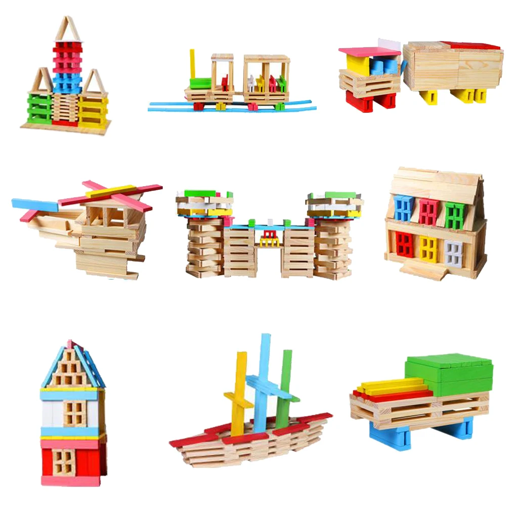 Unisex 150PCS Wooden Construction Building Blocks Bricks Fantastic Children's Toys Develop Kid's Education Physically Socially
Unisex 150PCS Wooden Construction Building Blocks Bricks Fantastic Children's Toys Develop Kid's Education Physically Socially
