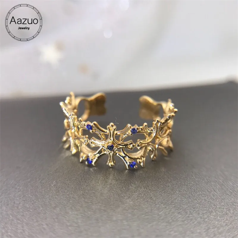 Aazuo Real Diamonds 100% 18K Yellow Gold Fashion Irregular Open Ring for Woman Charm Jewelry Fashion Love Gift tiny thin Au750
Aazuo Real Diamonds 100% 18K Yellow Gold Fashion Irregular Open Ring for Woman Charm Jewelry Fashion Love Gift tiny thin Au750