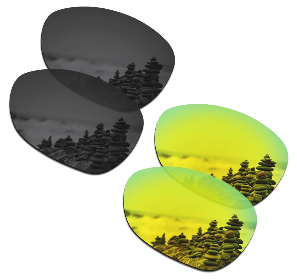 SmartVLT 2 Pairs Polarized Sunglasses Replacement Lenses for Oakley Crosshair New 2012 Stealth Black and 24K Gold
SmartVLT 2 Pairs Polarized Sunglasses Replacement Lenses for Oakley Crosshair New 2012 Stealth Black and 24K Gold