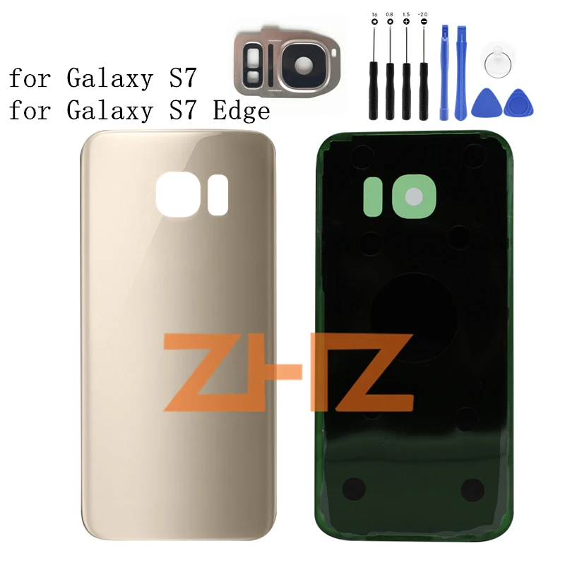 Задняя крышка для SAMSUNG Galaxy S7 G930/S7 EDGE G935 задняя задней панели чехол из стекла