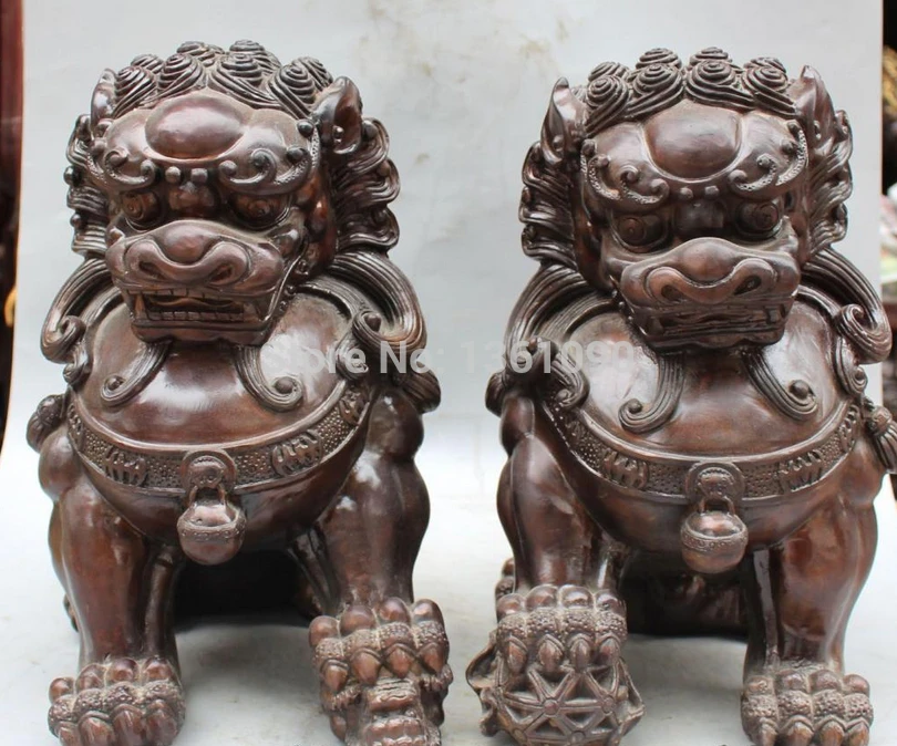 xd 00505 15"lucky Chinese Feng Shui Pure Bronze Foo Fu Dog Guardion Lion Ball Pair Statue
xd 00505 15"lucky Chinese Feng Shui Pure Bronze Foo Fu Dog Guardion Lion Ball Pair Statue