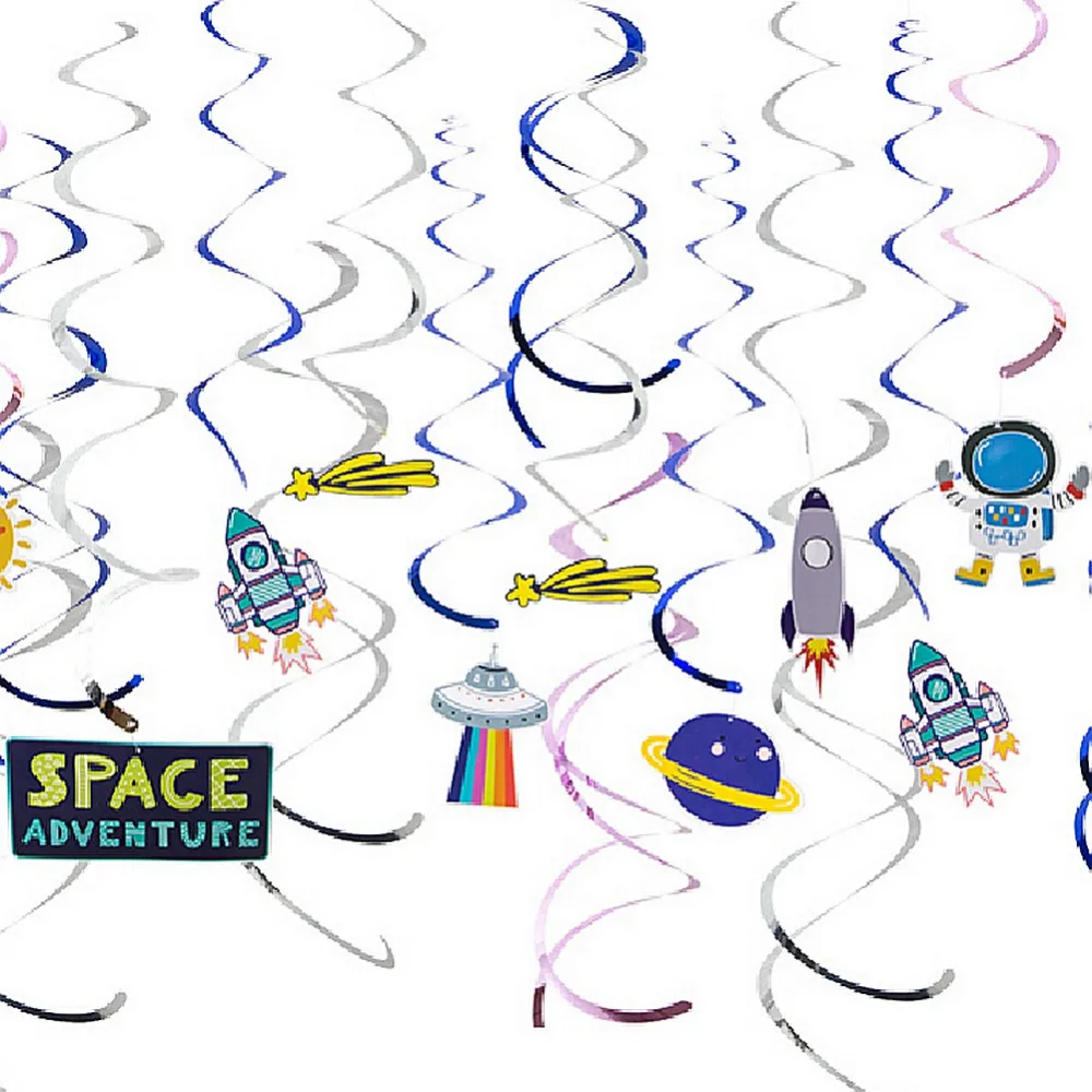 30pcs Outer Space Adventure Foil Swirl Decoration Solar System Planet Hanging Whirls Kids Birthday Party Baby Boy Shower
30pcs Outer Space Adventure Foil Swirl Decoration Solar System Planet Hanging Whirls Kids Birthday Party Baby Boy Shower