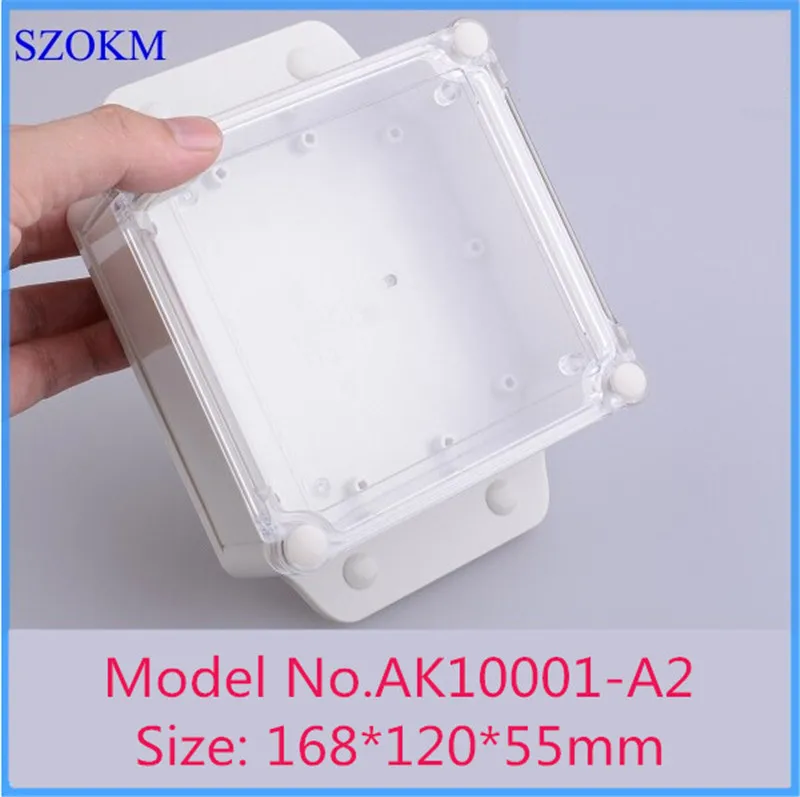 4 pcs/lot, IP68 plastic enclosure project box instrument control box pcb enclosure 168*120*55mm enclosure with transparent cover
4 pcs/lot, IP68 plastic enclosure project box instrument control box pcb enclosure 168*120*55mm enclosure with transparent cover