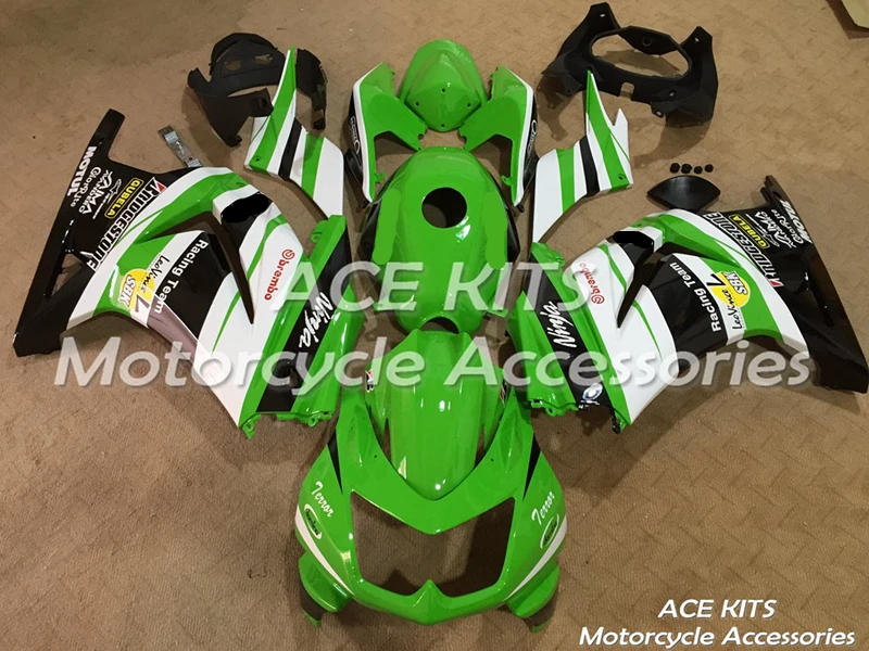 Новинка обтекатель для мотоцикла ABS для Kawasaki Ninja250 2008-2012 впрыскивающий обтекатель зеленый черный белый + бак ACE No.854
Новинка обтекатель для мотоцикла ABS для Kawasaki Ninja250 2008-2012 впрыскивающий обтекатель зеленый черный белый + бак ACE No.854