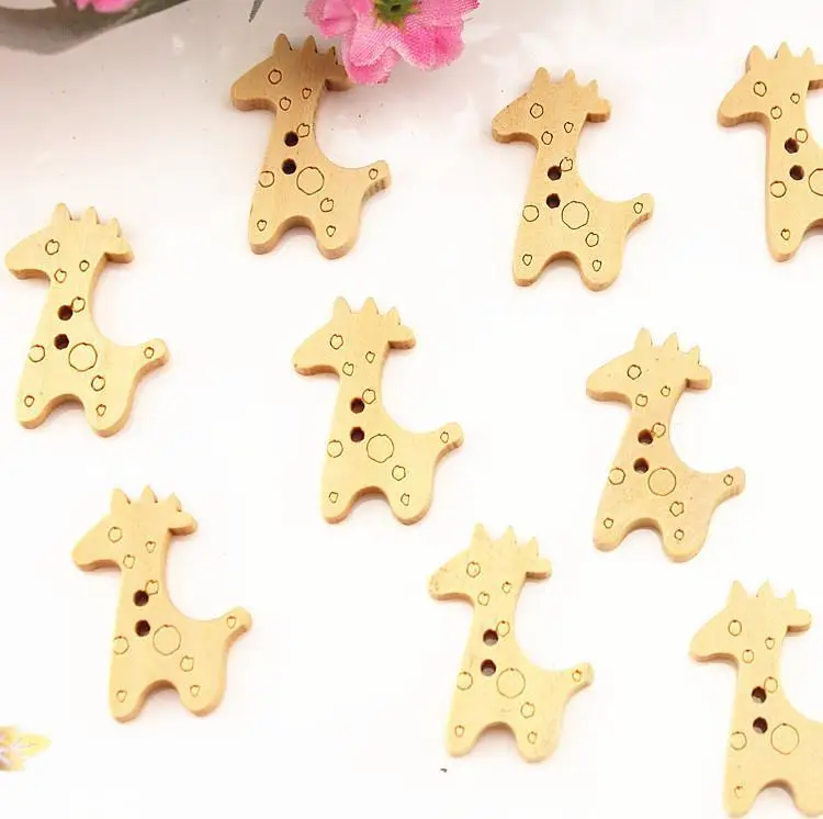500 pcs of Giraffe Natural color sewing on children Wooden Buttons cabochons - 19mmx25mm
500 pcs of Giraffe Natural color sewing on children Wooden Buttons cabochons - 19mmx25mm