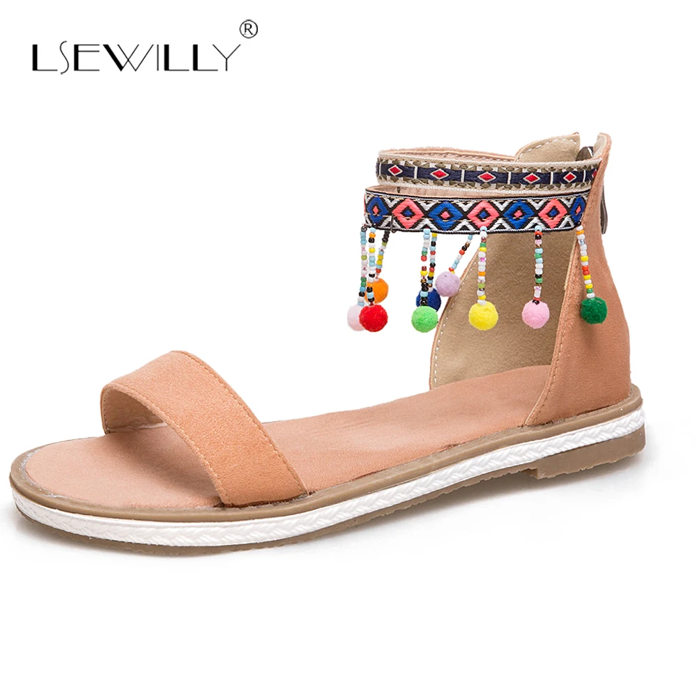 Lsewilly New Bohemia Women Sandals Shoes Woman String Bead Flat Heels Zipper Platform Beach Casual Sandals Big Size 34-43 B31
Lsewilly New Bohemia Women Sandals Shoes Woman String Bead Flat Heels Zipper Platform Beach Casual Sandals Big Size 34-43 B31