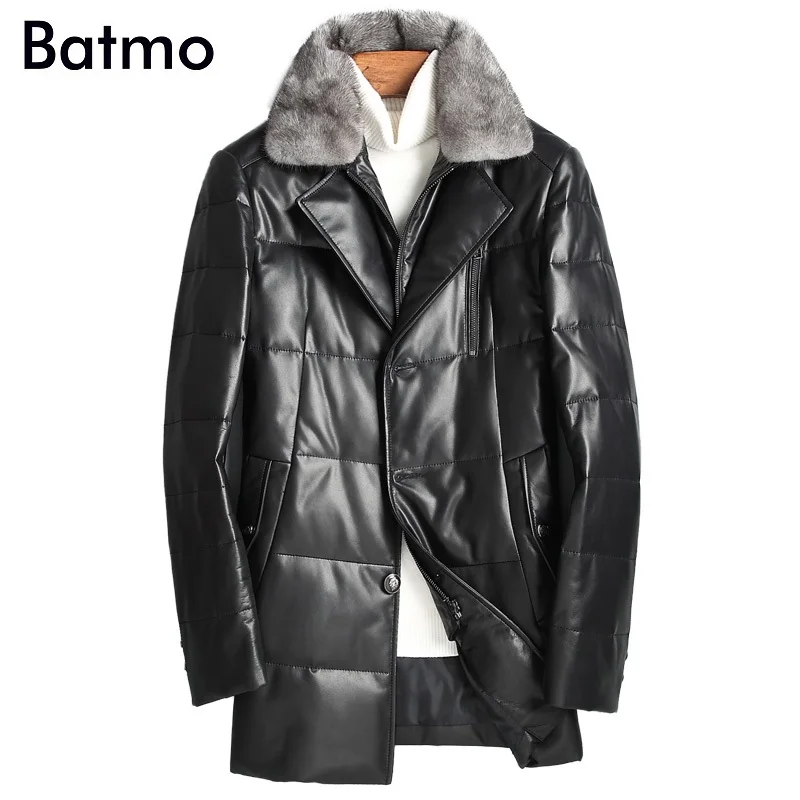 2018 Новое поступление зимние высококачественные куртки BATMO из 90% белого утиного пуха с воротником из меха енота мужские теплые пальто из овчи...
2018 Новое поступление зимние высококачественные куртки BATMO из 90% белого утиного пуха с воротником из меха енота мужские теплые пальто из овчи...